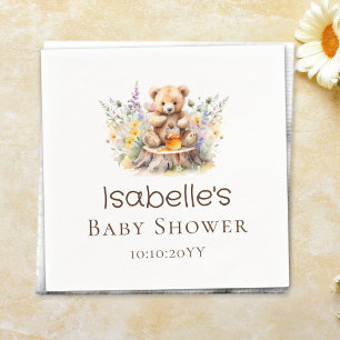 Serviette En Papier Little Honey sur The Way Livres pour le Baby showe