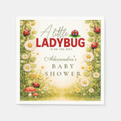 Serviette En Papier Little Ladybug Garden Baby Shower (Devant)