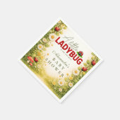 Serviette En Papier Little Ladybug Garden Baby Shower (Coin)