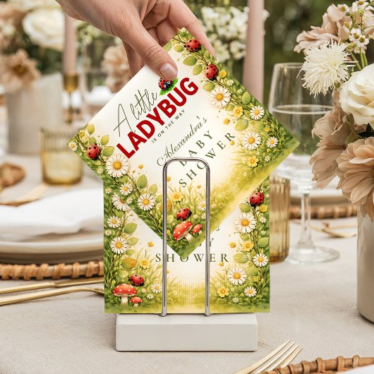 Serviette En Papier Little Ladybug Garden Baby Shower