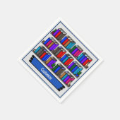 Serviette En Papier Little Library Book Club Blanc (Coin)