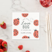 Serviette En Papier Little Log Ladybug Anniversaire serviettes (En situation)