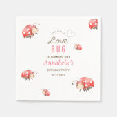 Serviette En Papier Little Love Bug Anniversaire (Devant)