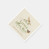 Serviette En Papier Little Love Bug Baby shower Genre Neutre (Coin)