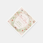 Serviette En Papier Little Love Bug Ladybug Baby Shower (Coin)
