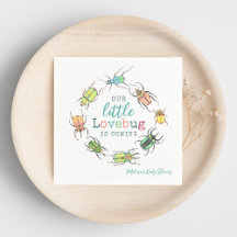 Little Love Bug mignon et Baby shower coloré