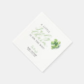 Serviette En Papier Little Lucky Charm est en chemin Baby shower (Coin)