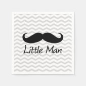 Serviette En Papier Little Man Mustache Chevron mignons Garçons (Devant)