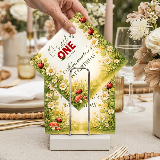 Serviette En Papier Little Meadow Lady Turns One