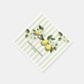 Serviette En Papier Little Pear Genre Neutre Fruit thème baby shower (Coin)