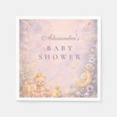 Serviette En Papier Little Princess Celestial Baby Shower (Devant)