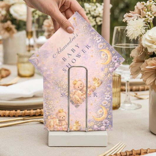 Serviette En Papier Little Princess Celestial Baby Shower