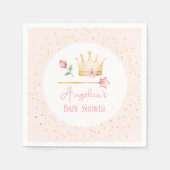Serviette En Papier Little Princess Pink Royal Baby shower (Devant)