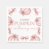 Serviette En Papier Little Pumpkin Birthday Napkin (Devant)