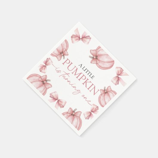 Serviette En Papier Little Pumpkin Birthday Napkin (Coin)