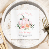 Serviette En Papier Little Pumpkin Floral Girl Baby Shower