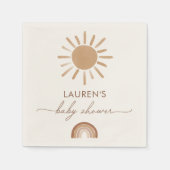 Serviette En Papier Little Ray of Sunshine Boho Baby shower (Devant)