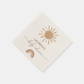 Serviette En Papier Little Ray of Sunshine Boho Baby shower (Coin)