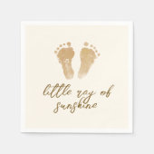 Serviette En Papier Little Ray of Sunshine Boho Baby shower (Devant)
