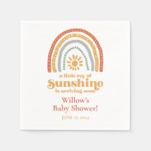 Little Ray of Sunshine Boho Baby shower arc-en-cie