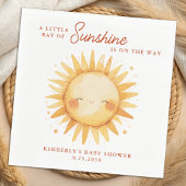 Serviette En Papier Little Ray of Sunshine Boho Cute Sun Baby Shower