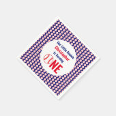 Serviette En Papier Little Rookie Baseball 1er anniversaire (Coin)