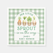 Serviette en papier Little Sprout Baby Shower (Devant)