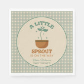 Serviette En Papier Little Sprouts Garden Party Baby shower (Devant)