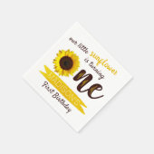 Serviette En Papier Little Sunflower 1er anniversaire (Coin)