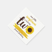 Serviette En Papier Little Sunflower 2e anniversaire (Coin)
