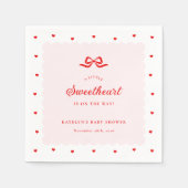 Serviette En Papier Little Sweetheart Baby Shower Paper Napkins (Devant)