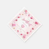 Serviette En Papier Little Sweetheart est en chemin baby shower (Coin)