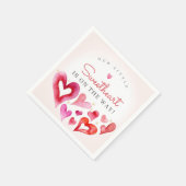 Serviette En Papier Little Sweetheart Février Party (Coin)