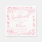 Serviette En Papier Little Sweetheart Valentine's Day Baby Shower (Devant)
