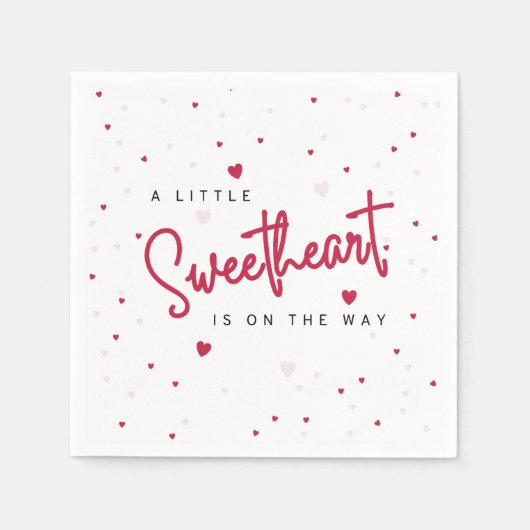 Serviette En Papier Little Sweetheart - Valentine's Day Paper Napkins (Devant)