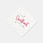 Serviette En Papier Little Sweetheart - Valentine's Day Paper Napkins (Coin)