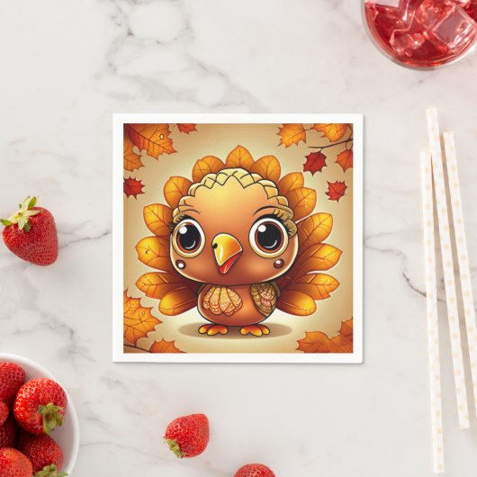 Serviette En Papier Little Turkey 3 (En situation)