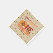 Serviette En Papier Little Turkey Fall Thanksgiving 1er anniversaire (Coin)