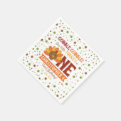 Serviette En Papier Little Turkey Fall Thanksgiving 1er anniversaire (Coin)
