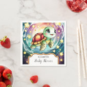 Serviette En Papier Little Under the Sea Turtle Baby shower (En situation)