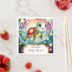 Serviette En Papier Little Under the Sea Turtle Baby shower