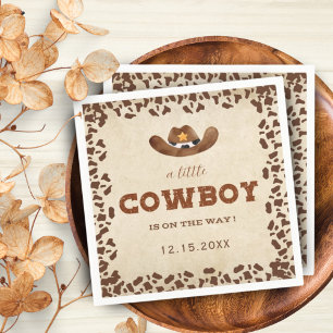 Serviette En Papier Little Western Cowboy Baby shower