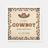 Serviette En Papier Little Western Cowboy Baby shower (Devant)