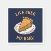 Serviette En Papier Live Free Pie Hard (Devant)