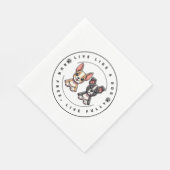 Serviette En Papier Live Like a Dog Run Libre Live Fully (Coin)