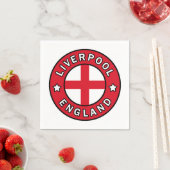 Serviette En Papier Liverpool Angleterre (En situation)