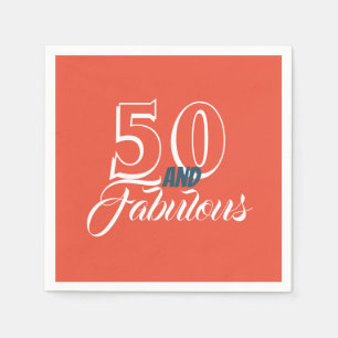 Serviette En Papier Living Coral 50 et fabuleuse fête d'anniversaire