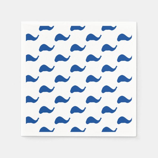 Serviette En Papier Livre blanc bleu (Devant)