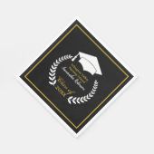 Serviette En Papier Livre blanc Casquette et Laurel Graduation Party P (Coin)