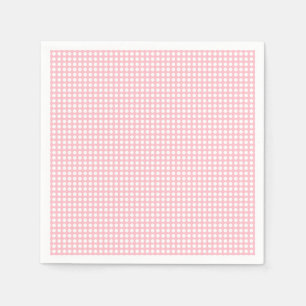 Serviette En Papier Livre blanc sur petit papier Pois horizontal rose